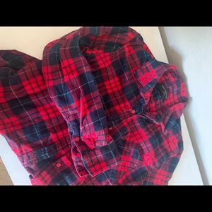 Banana Republic Plaid Boyfriend Shirt
